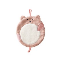 더그랑 뚱뚱한 고양이 수건, 핑크, 1개