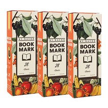 바이나쿠 북마크팩 푸르츠, 혼합색상, 3개