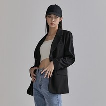 미쏘 여성용 싱글 3버튼 오버핏 자켓