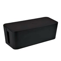 스토리빙 멀티탭 정리함 블랙 대, 1개