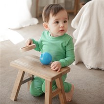 배냇베이비 아동용 데일리 솔리드 긴팔 실내복 상하의 세트