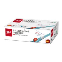 QLO 클로 도톰한 슬라이드 스탠딩 지퍼백, 대(L), 1개
