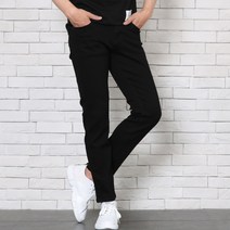 남성용 위드진 웨이브 블랙 슬림 청바지 R935
