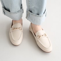 단골언니 여성용 골드장식 푹신쿠션 드라이빙 가죽 로퍼 르바프