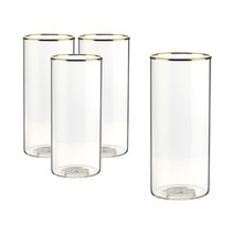 삼호유리 내열유리 유리컵 520ml SH tumbler-1G, 골드, 4개