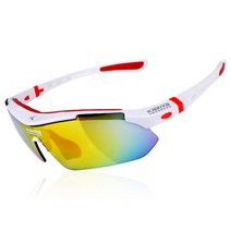 카시야프로그레스 고글 코나 선글라스 + 렌즈 4종, 화이트