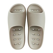 달팽이리빙 남성용 EVA 몽글몽글 논슬립 욕실화 베이지, 1개