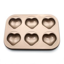 이홈베이킹 크리스탈하트 머핀틀 6구, 1개