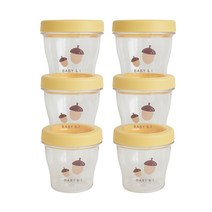 베이비앤아이 토리 트라이탄 이유식 보관용기 170ml x 3p 세트, 머스타드, 2세트