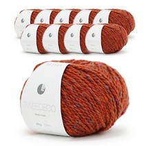 쎄비 트위드 에코 뜨개실 40g x 10p, 15 감색