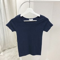 여성용 기본 무지 반팔 면 티셔츠