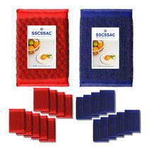 쓱싹 강력 울스텐 수세미 다이아 레드10p + 베이직 블루 10p 세트, 1세트