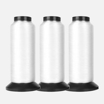 JSTrading 수선용 나일론 투명사 60호 3p, 화이트, 3500m, 3개