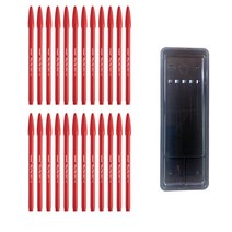 모나미 프러스펜 0.4mm 적색 24p + 매표 펜접시 C형, 25개