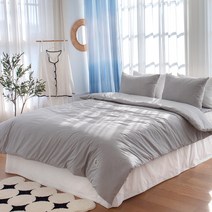 그래이불 고밀도 수피마 코튼 100수 부드러운 간절기 여름 호텔 알러지 차렵이불 + 베개커버 SS