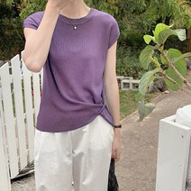 [리즈무드] 프랑 원버튼 캡소매 니트