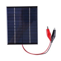 태양광패널세트 솔라판넬 태양광모듈 5w 12v 태양 전지 야외 케이블 휴대용 태양열 팬, 태양 전지 패널
