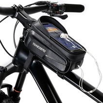 락브로스 B6 카본 하드팩 탑튜브 스마트폰 가방 자전거 프레임 백 앞, 없음