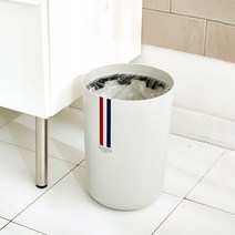씨에스리빙 파리지앵 오픈 휴지통 5L, 화이트