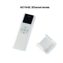 A-OK AC114 01/02/06/16 채널 핸드 헬드 이미 터 AOK RF433 curtian 모터/관형 모터 무선 원격 컨트롤러 홈, 02 AC114-02