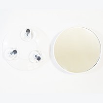 라베끄 욕실 화장용 면도용 흡착식 3배 확대거울(중) 확대경 손거울 친구선물 아빠선물 Shaving suction magnifier, 1개, 화이트(white)