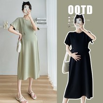 여름 버튼 디자인 임부티 루즈 원피스