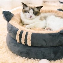 기타 러브펫 고양이귀 쿠션 방석(42cm) 반려동물 애견방석