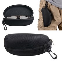 축구 고글 골프용 선글라스 골프 등산용 테니스 야구 자전거 변색 러닝 패션 지퍼 hard eye glass case box sunglass protector 여행 솔리드 벨트