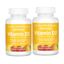 캘리포니아골드뉴트리션 CGN 비타민D 구미 젤리 gummies 90정, 2개