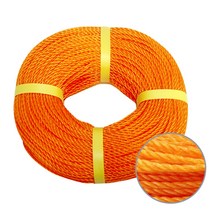 신우 국산 PE로프 5mm x 110M 산업용 빨래줄 현수막용 오렌지, 1개