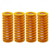 4pcs 3D 프린터 부품 스프링 10*25MM 레벨링 스프링 3D 프린터 액세서리 Ender 3 Anet A8 핫 베드 용 Reprap 수입, 4PCS 10X25, 노란색