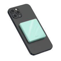 미니덕트 맥세이프 미니 고속 무선보조배터리 4000mAh mi200DT, 아쿠아 민트