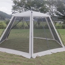 오토헥사스크린 오헥스 자동 육각 쉘터 메쉬 대형그늘막 차박, 선택완료, 아이보리