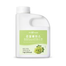 냉장포장 리얼베이스 청포도&샤인머스켓 음료베이스 1kg, 청포도샤인머스켓 1kg(기본포장)