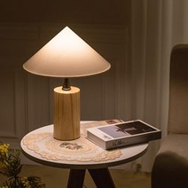 원목바디 삿갓 내추럴 협탁 스탠드 조명 무드등램프, 그레인 단스탠드(YWBDD), LED인치구전구색(노란빛)