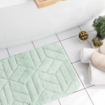 빨아쓰는 욕실 순면 발매트 2p세트, 민