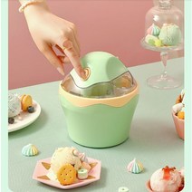 아이스크림메이커 아이스크림기계 소프트아이스크림기계 220V Household 500ML Mini Electric Ice Cream Ma, 01 green_01 220-240V_02 EU