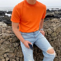 간빠레 코어 라운드 린넨 반팔 니트 12col