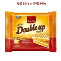 매일유업 상하치즈 더블업 체다 슬라이스 24gx10매(240g) 1팩 20팩, 240g