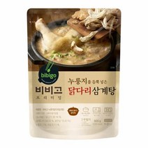 CJ 집밥 비비고 누룽지닭다리삼계탕 600g 얼큰한국물요리 된장찌개 부대찌개 소고기국 복날 몸보신 복날음식 삼계탕 도가니탕 감자탕, 6개