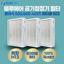 블루에어 500/600 파티클 503 필터 호환 프리미엄형