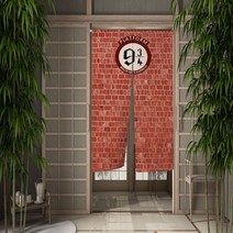 방음커튼벽돌 벽 9 3/4 킹 매직 도어 커튼 주방 침실 욕실 복도 파티션 하프 장식 크기 사용자 정의