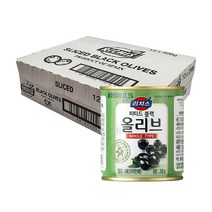 동서 리치스 피티드 블랙 올리브 홀 200g x 12캔