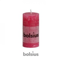 [bolsius] 볼시어스 프리미엄캔들 인테리어 필라 러스틱 무향 9종 색상(약25시간), 모스그린