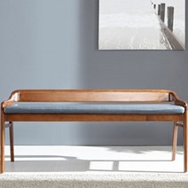 이케아 2인용 고무나무 원목 벤치형 의자 주방 카페 교회 국내제작 인테리어 다용도벤치의자, 그레이