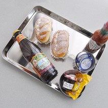 홈파티 스텐 직사각 쟁반(대) 케이터링 카페 업소용 브런치 캠핑 브라이덜샤워 스텐트레이