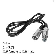 BOYA XLR-C1 C3 C5 C8 여성 XLR 마이크 케이블 인터뷰 Vlog 촬영 비디오 제작 및 Moree Mic 어댑터 1 미터, 01 XLR-C1