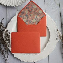 견고한 크리에이티브 레트로 모란디 컬러 꽃 종이 창 봉투 빈티지 선물 115mm x 160mm 복고풍, 02 I