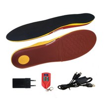 캠핑 4000mAh 온수 깔창 발 온열 장치 USB 아치 모양의 따뜻한 깔창 누구나 겨울 모험 사냥 하이킹 스키, 01 Black_12 46