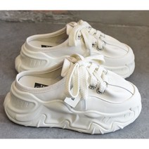 여성 키높이운동화 반슬리퍼 슬립온 단화 스니커즈 로퍼